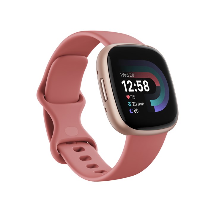 Fitbit Versa 4 Cyfrowy Ekran dotykowy Różowy GPS