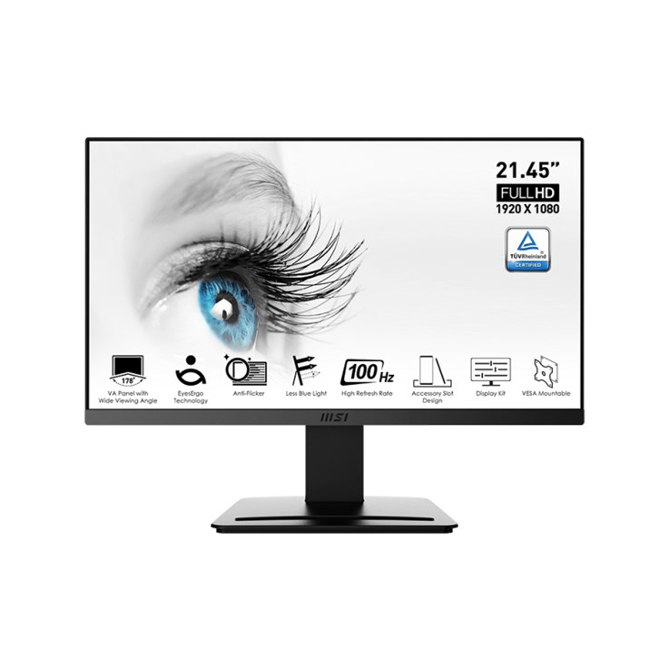 MSI Pro MP223 monitor komputerowy 54,5 cm (21.4") 1920 x 1080 px Full HD LED Czarny