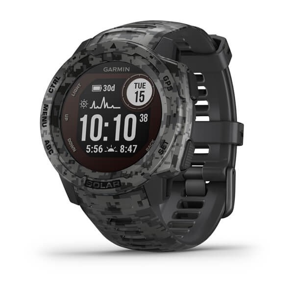 Garmin Instinct Solar Camo Edition MIP Cyfrowy 128 x 128 px Kamuflaż GPS