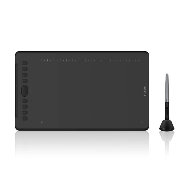 HUION H1161 tablet graficzny Czarny 5080 lpi 279,4 x 174,6 mm USB