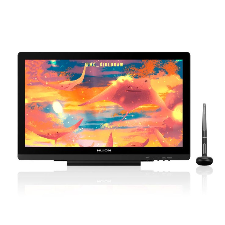 HUION Kamvas 20 tablet graficzny Czarny 5080 lpi 434,88 x 238,68 mm USB