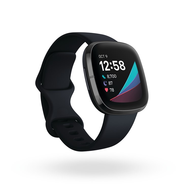 Fitbit Sense 4,01 cm (1.58") AMOLED 40 mm Cyfrowy Ekran dotykowy Grafitowy Wi-Fi GPS