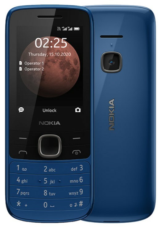 Nokia 225 4G 6,1 cm (2.4") 90,1 g Niebieski Telefon funkcjonalny