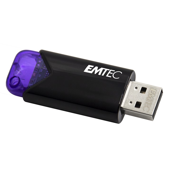 Emtec Click Easy pamięć USB 128 GB USB Typu-A 3.2 Gen 1 (3.1 Gen 1) Czarny, Fioletowy