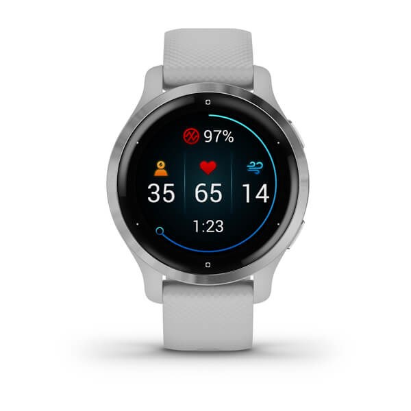 Garmin Venu 2S 2,79 cm (1.1") AMOLED 40 mm Cyfrowy 360 x 360 px Ekran dotykowy Szary Wi-Fi GPS