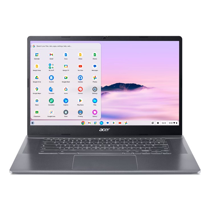 Acer Chromebook CB515-2H-55JL Intel® Core™ i5 i5-1235U 39,6 cm (15.6") 8 GB LPDDR5x-SDRAM 512 GB SSD ChromeOS Szary