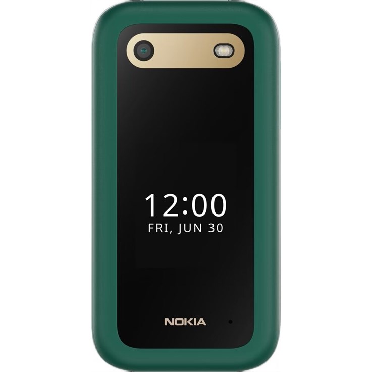 Nokia 2660 Flip 7,11 cm (2.8") 123 g Zielony Telefon funkcjonalny