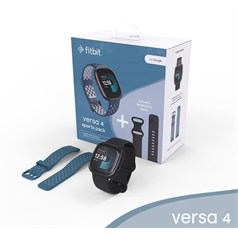 Fitbit Versa 4 AMOLED Cyfrowy Ekran dotykowy Grafitowy GPS