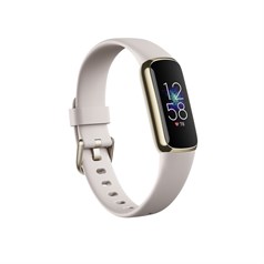 Fitbit Luxe AMOLED Opaska do monitorowania aktywności Złoto, Biały