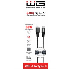 Winner Group Kabel do transmisji danych WG Type C-USB-A/2m/3A